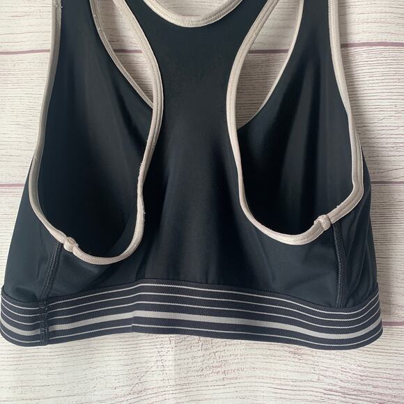 Under Armour Black and Gray Heat Gear Sports Bra Racerback - Picture 7 of 10